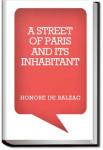 A Street of Paris and Its Inhabitant | Honoré de Balzac