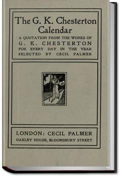 A Chesterton Calendar | G. K. Chesterton